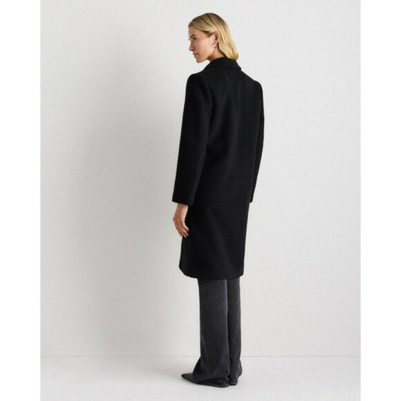 Quince Wool Cashmere Classic Single-Breasted Coat Size M NWT - Picture 2 of 8